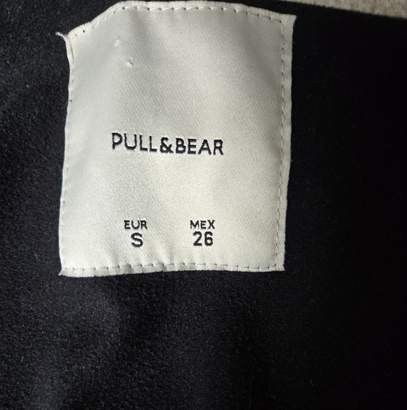 PULL & BEAR crushed velvet navy bomber jacket. Size small - Picture 9 of 11